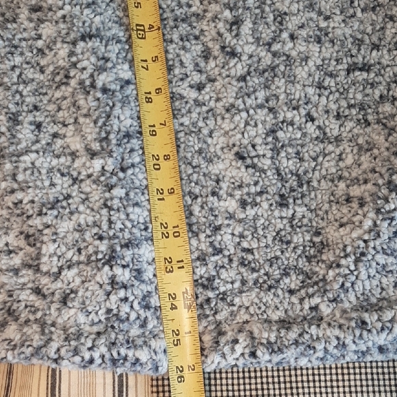 Time and Tru Blue And White Mingled Sherpa Shirt Women's Size XL - Picture 12 of 13